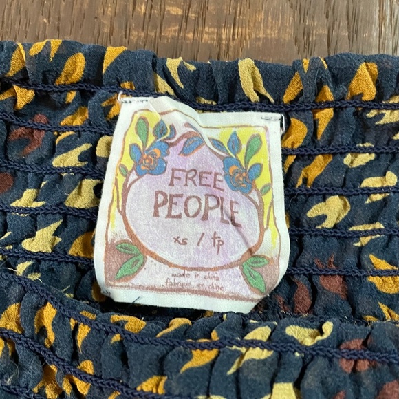 FREE PEOPLE Silk Mixed Media Skirt Top - Picture 14 of 16